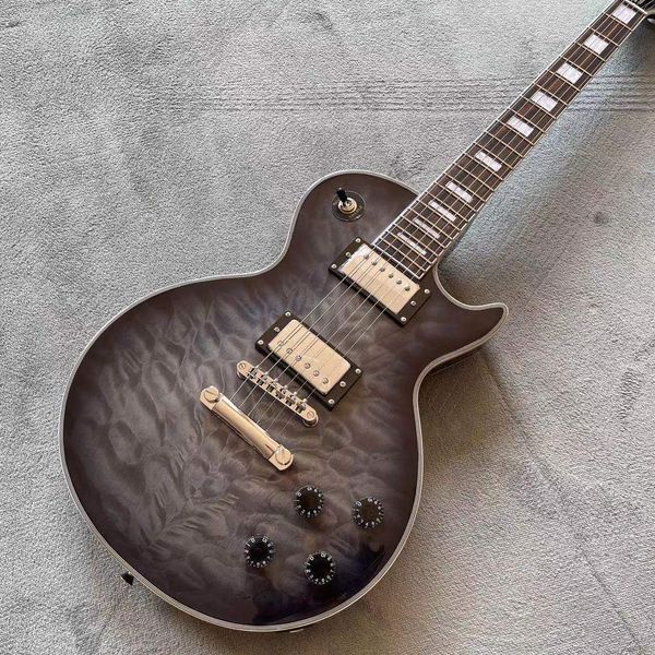 

custom electric guitar pickups rosewood fingerboard mahogany body handmade 6 stings guitarra