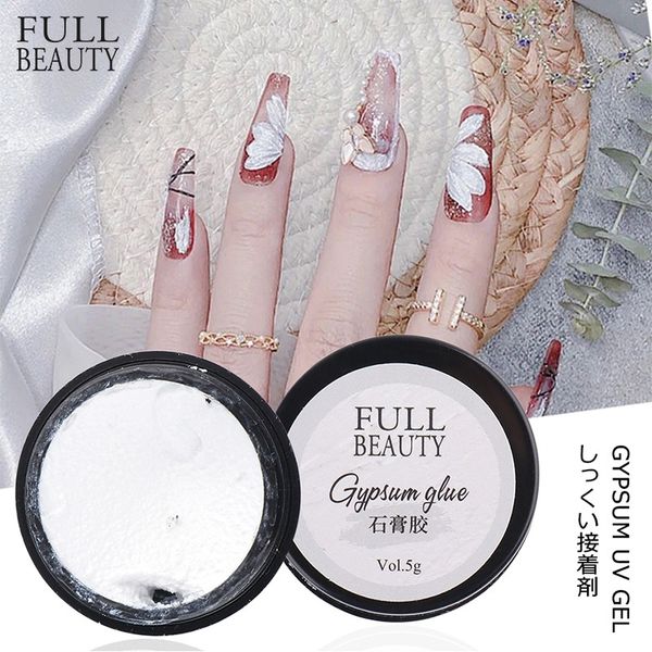 

5ml gypsum gel nail plaster glue white black 3d sand texture soak off nail art polish varnish diy create drawing design 131, Silver;gold