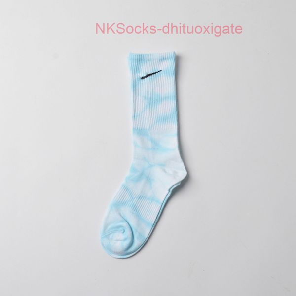 

men's fashion classic tie dyed socks hook brand men women long cotton sports high candy colour middle tube moisture absorption sock lux, Black