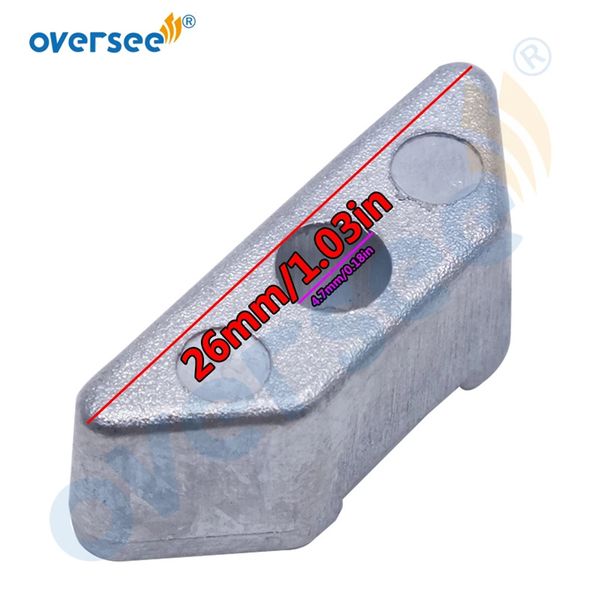 

6e5-11325 zinc anode parts for yamaha outboard motor cylinder 9.9hp to 250hp 6e5-11325-00