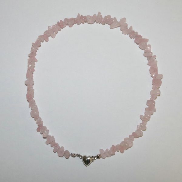 

original design natural powder crystal gravel magnetic necklace bracelet set wild collarbone chain niche accessories women, Silver