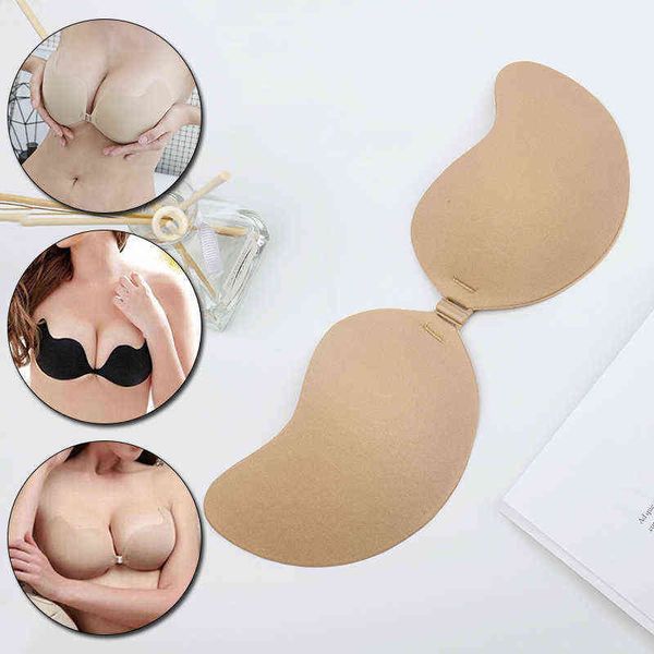 Push feminino up sile manga sutiã para mulheres sexy BRA INVISÍVEL AUTO ADHESSIVO SELENTE SELENTE para peitos pegajosos adesivo de sutiã L220727