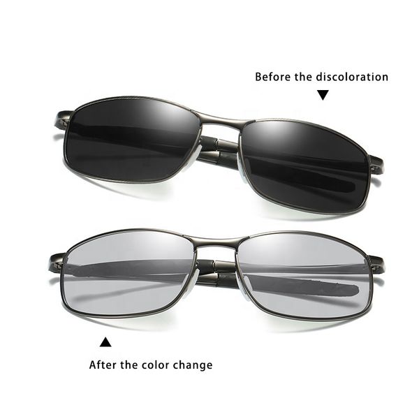 

style sunglasses classic driving psensitive glasses polarized pchromic sunglasses a395bs, White;black