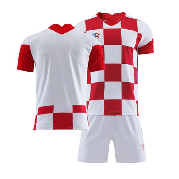 Jerseys de futebol Croata Jersey Modric Treinamento Futebol Team adulto para crianças uniformes nacionais de uniforme personalizado