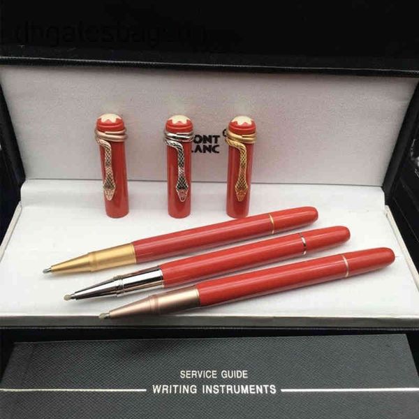 

luxury pen wanbaoyou snake pen signature red