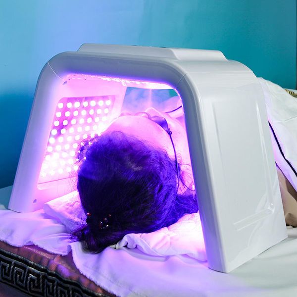 Ab Werk tragbares PDT 7-Farben-LED-Lichttherapie-Gesichtsgerät, Hautverjüngung, Anti-Aging-Faltenentfernung, Akne-Behandlung, Sauerstoff-Nano-Sprühen, Gesichtsfeuchtigkeit