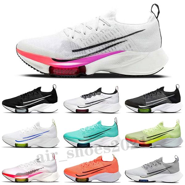 

tempo next% fly knit running shoes for mens womens type pure platinum barely volt oreo men trainers sports sneakers, White;red