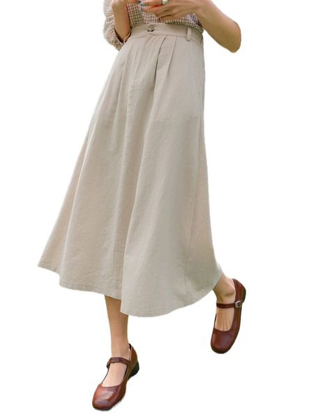 

dazy high waist plicated detail skirt t07g#, Black