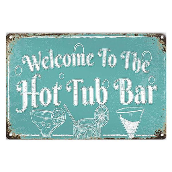 

tub bar retro tin metal poster for wall cafe house bar club pub l garden kitchen decor christmas