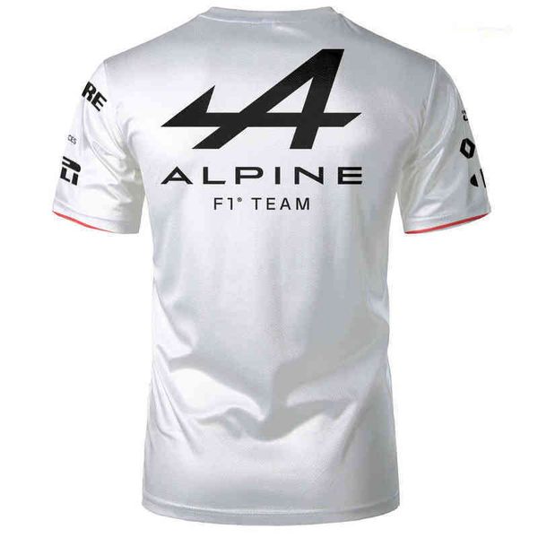 

2021 venda quente f1 formula t shirts uma equipe alpina alonso azul manga curta de corrida dos homens e das mulheres espectador verao 31 fas, White;black