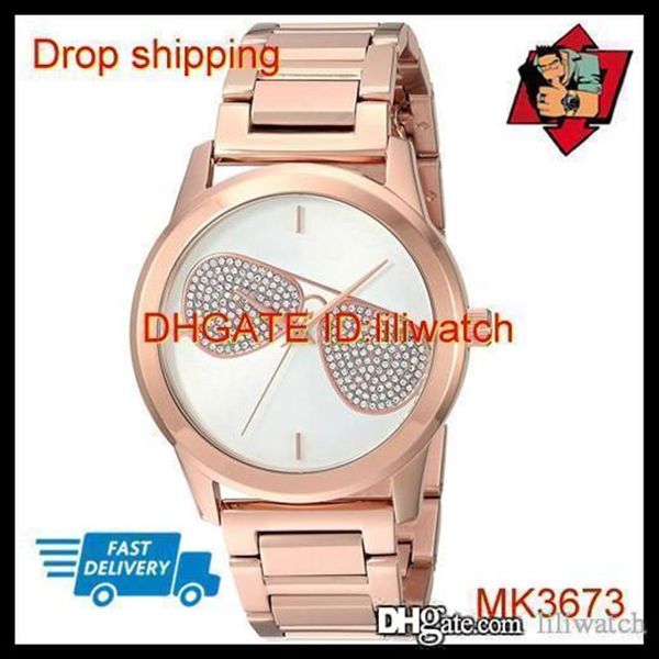 

100% original japan movement drop new ladies mk3647 mk3672 mk3673 hartman designer watch240m, Slivery;brown