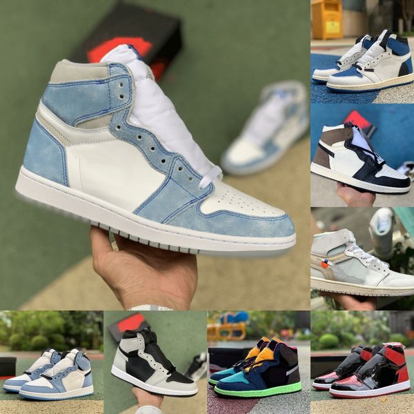 

jumpman 1 1s high sports basketball shoes men women stage haze fragment bio hack shadow 2.0 bred patent pine green hyper royal dark mocha ob