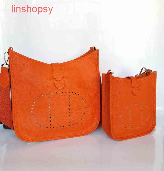 

designer herme bags 2022 autumn and winter new h family head leather lychee pattern mens womens univ