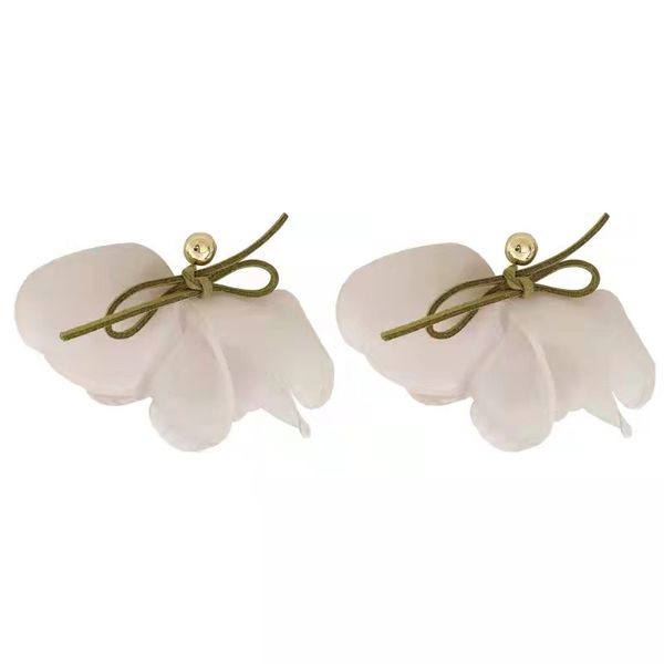

fairy chiffon flower earrings 2022 new fashion earrings female minority design, Golden;silver