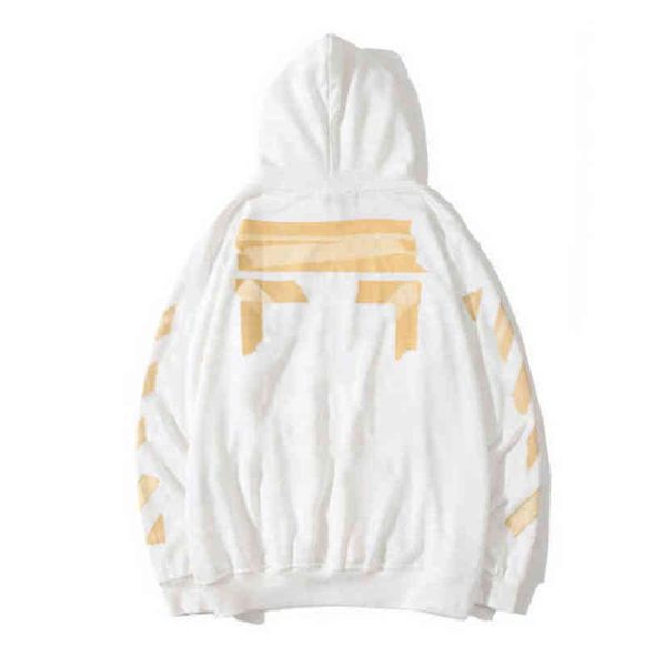 

offs classic mens loose sweatshirts fashion brand hoodie designers luxury pullover back oil paint arrow x men women t shirt hoodies jackets, Black