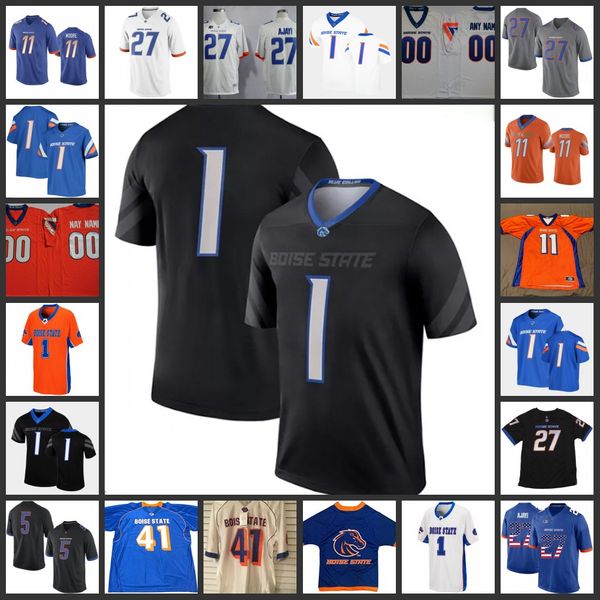 

2022 ncaa custom stitched boise state football jersey 16 jack sears jerseys 10 chase cord 56 casey kline 7 ezekiel noa 41 jaylen clark 26 av, Black