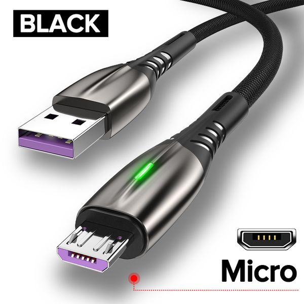 5A 2m 6ft Micro USB datenkabel Android Handy Ladegerät Schnelle Lade Datenkabel Ladung Für Xiaomi Samsung Huawei