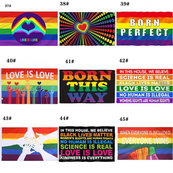 90x150cm omosessuale Philadelphia Philly LGBT Gay Pride Rainbow Flag Home Decor Gay Friendly LGBT Flag Banners CPA4205 0323