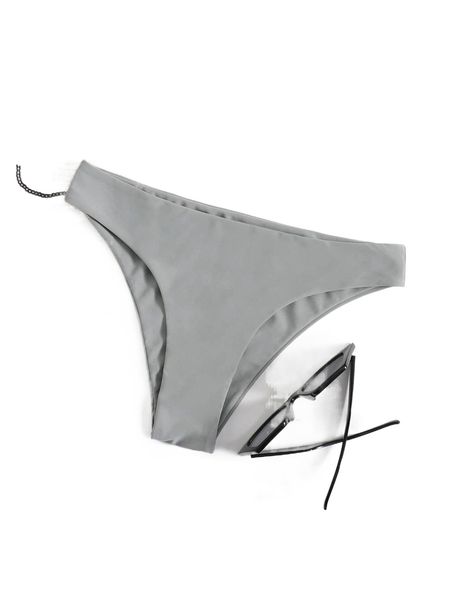 

solid bikini panty j0jm#, White;black