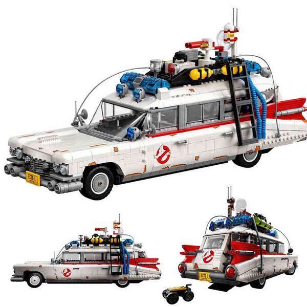 

building blocks vehicle 3d model toy high-tech car ghostbusters ecto-1 assembly set brick for children's toys christmas gifts y220728