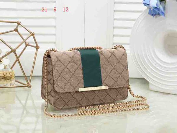 

designer handbag shoulder ophidia double g chain bag clutch flap totes bags leather wallet sewing thread purse letters hasp small square bag