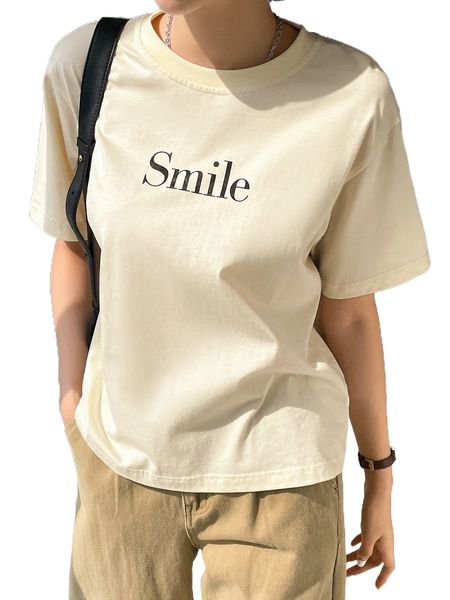 

dazy-less letter graphic tee m2ln#, White