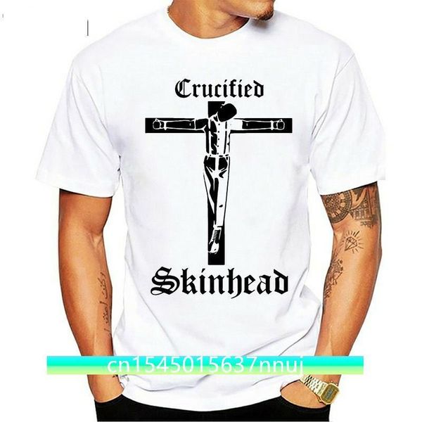 

crucified skinhead t shirt oi punk skin head tshirt sxxl 220702, White;black