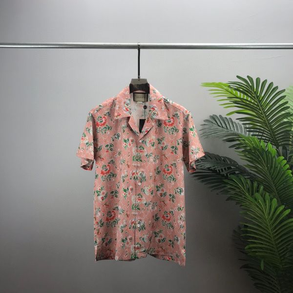 

2022 fashion men spring/summer short sleeve beach casual shirt lapel button men -xxxl q28, White;black