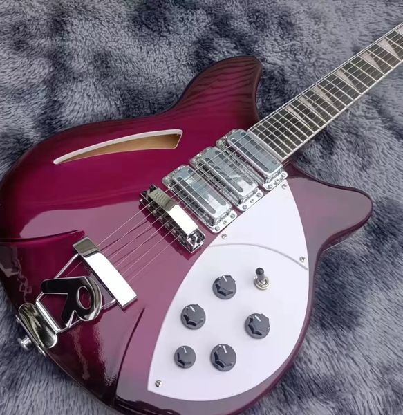 

ricken 360 semi-hollow electric guitar purple