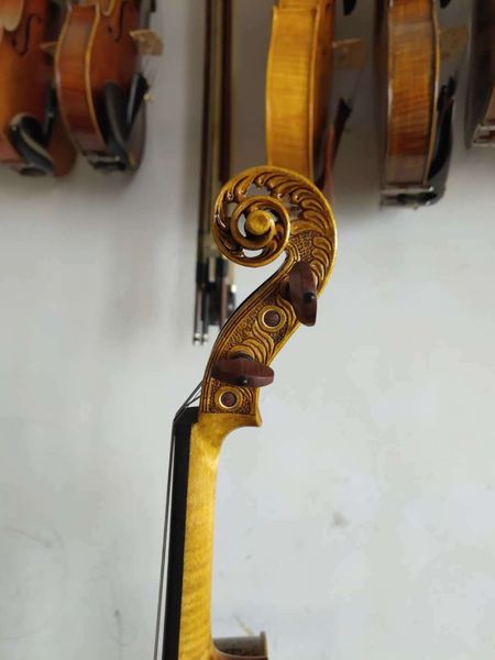 

master 4/4 violin guarneri model old spruce hand carved