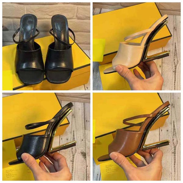 

summer luxury brands leather sandals shoes pop heel gold-plated carbon nude black red pumps gladiator sandalias