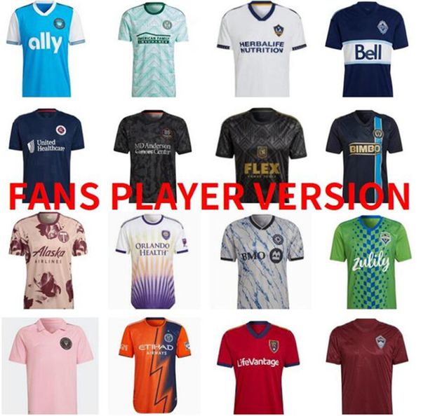 

2022 mls atlanta fc inter miami beckham soccer jerseys lafc higuain orlando 22 23 new york city seattle sounders football shirt la galaxy to, Black;yellow
