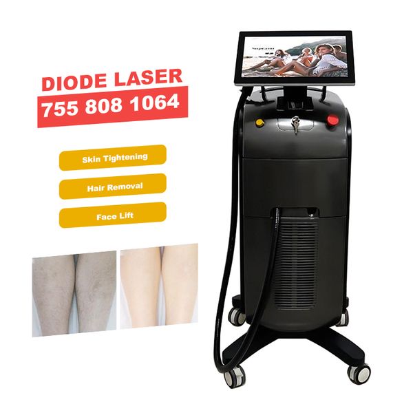 Diode Laser Articles de beauté Épilation au laser Épilateur Machine Corps permanent Triple longueur d'onde 755 808 1064nm Ipl Home Device Équipement haute puissance