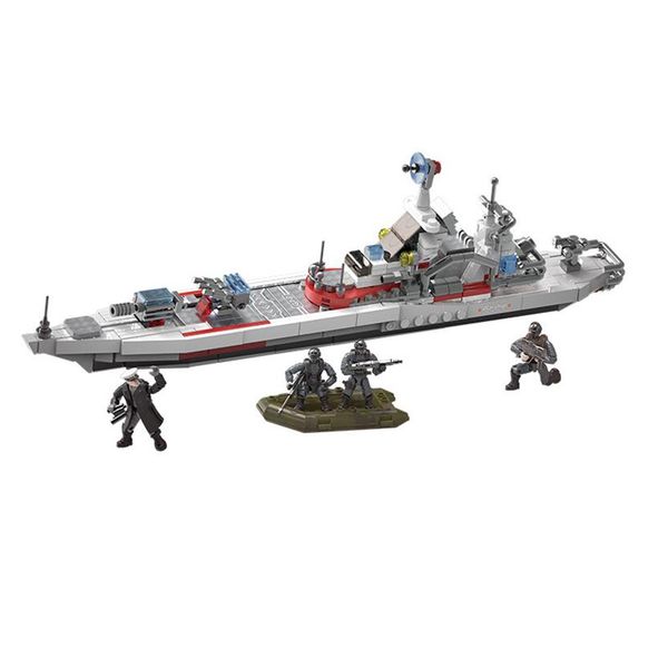 

2021 world war 2 ww2 army military soldier city police swat soviet kirov-class cruiser model building blocks bricks kids toys195n