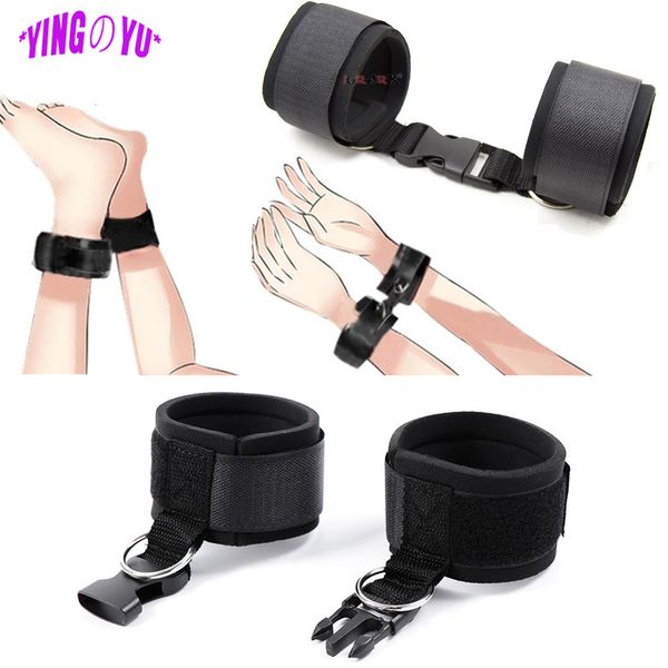 Acessórios exóticos de esponja ajustável Handcuffs algemas tornozelo BDSM Bondage restrições de brinquedos sexy para homens casais para casais adultos