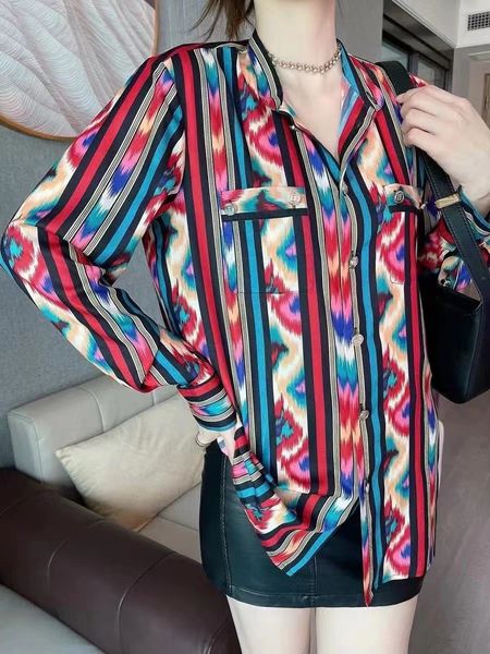 

balm2022 women's spring summer new long t-shirt printed casual shirt autumn logo luxury long coat birthday valentine's day gift, White