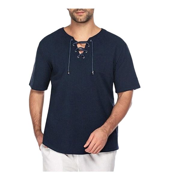 

coofandy mens fashion t shirt cotton linen tee hippie shirts v-neck yoga c6md#, White;black