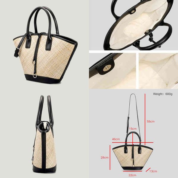 

evening bags brand straw big tote women s large handbags designer shoulder crossbody bamboo basket bag for women beach commuting 220428