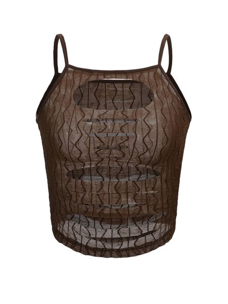 

cut out contrast binding cami l30s#, White