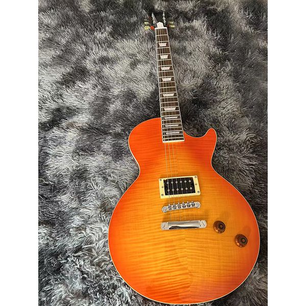 

classic brand electric guitar, made of mahogany solid wood, good timbre, comfortable feel, delivery to home
