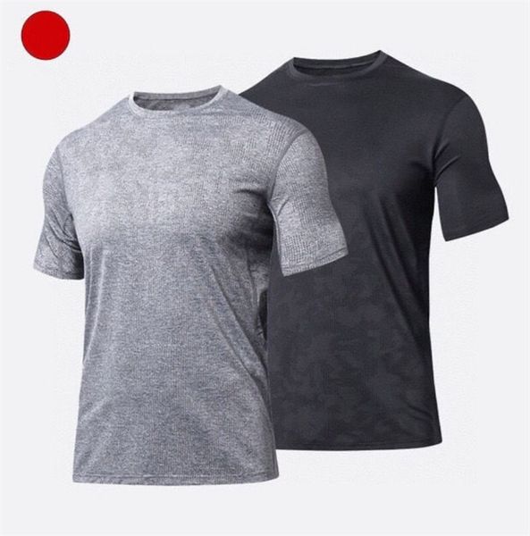 LL T-shirt da uomo Canotte Mesh Traspirante Sport Allenamento Running Jogging T-shirt Fitness Muscoli Bodybuilding Pantaloncini Maglie a maniche