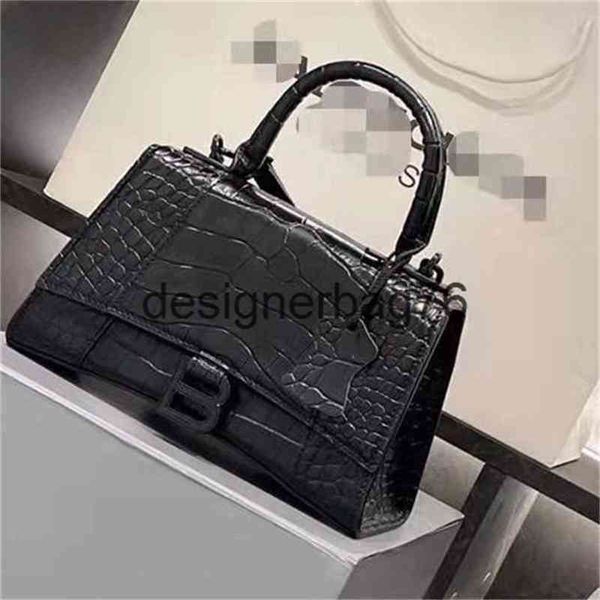 

balenciga designers 2022 light designer bag hourglass handbag messenger crocodile pattern shoulder french fashion niche single arkk 4foe