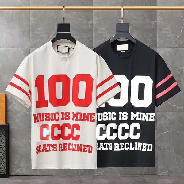 

22ss summer new short sleeve t shirt versatile half sleeve ins fashion clothing brand loose t-shirt, White;black