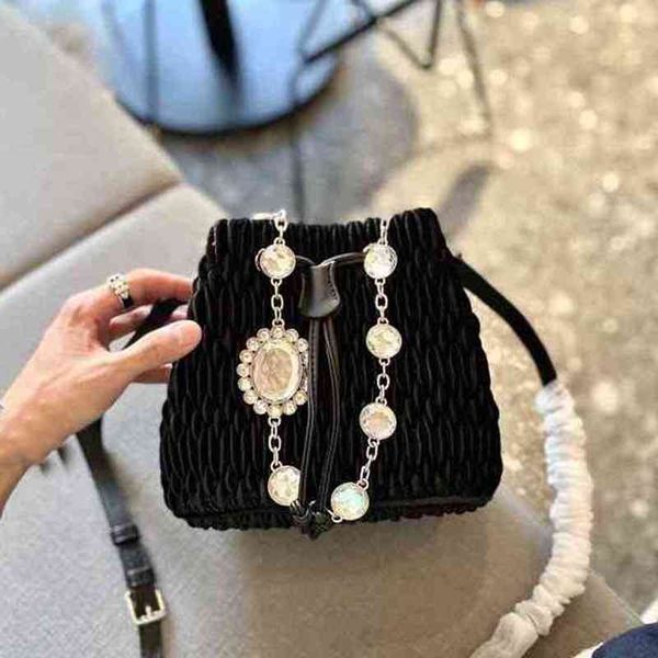 

shoulder bags women bucket crossbody messenger classic embellishment handbag chain high capacity fashion designer lady wallet 211105