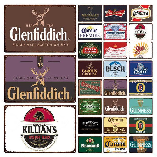 

vintage metal plate corona beer brand tin rusty bar home kitchen wall sticker art craft brand plaque home decor