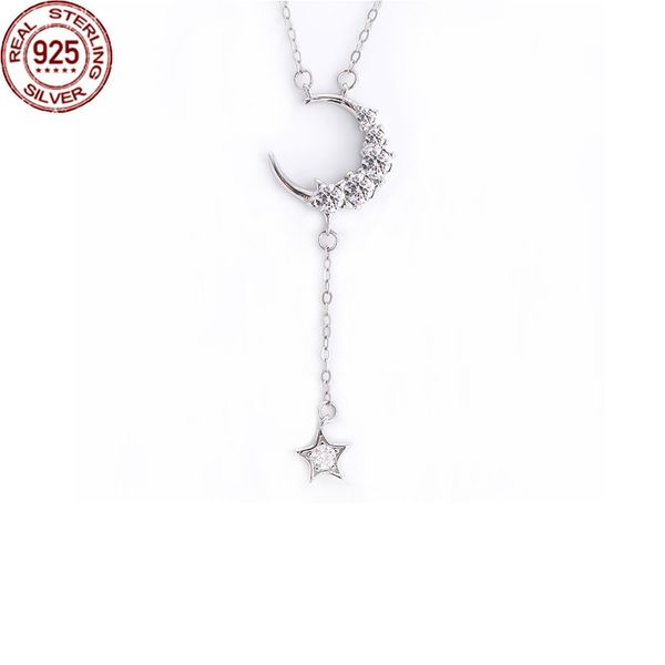 

silver necklace female niche design couple sweater chain ins925 sterling trendy