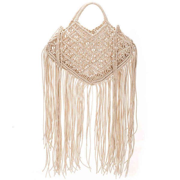

wax rope hand woven bag tassel women's hand leisure