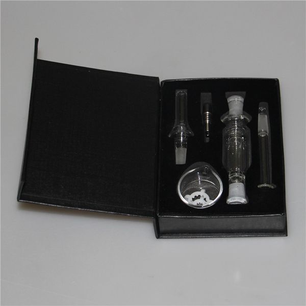 10mm Nectar Bong Kits Shisha Glas Edelstahl Spitze Dab Strohrohr Bohrinsel Bong