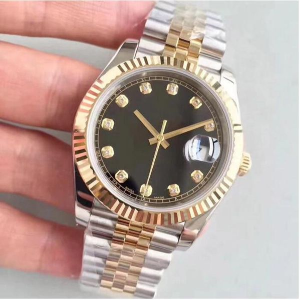 

u1 grade aaa mens watch sapphire gray baton datejust daydate 41mm blue watch smooth automatic mechanical 2813 montre de luxe watches oyster, Slivery;brown