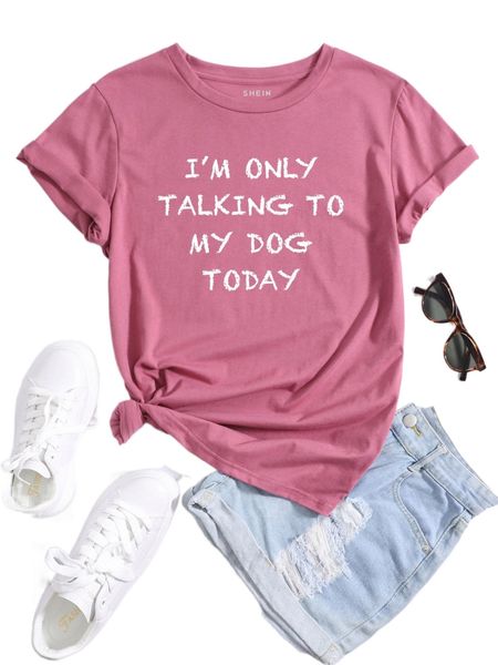 

slogan graphic crew neck tee c0xk#, White